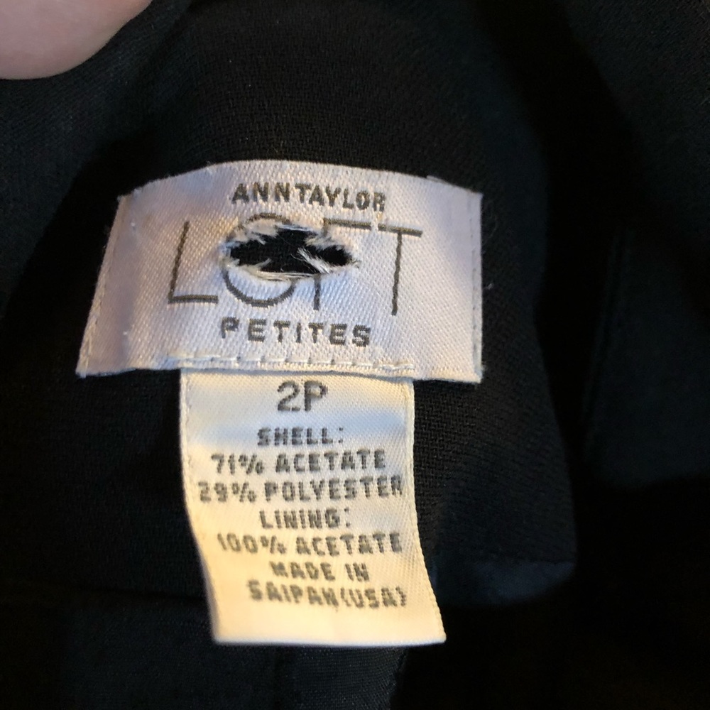 Ann Taylor Loft Basic Black Blazer Size 2 - image 3